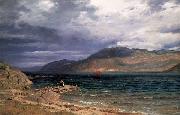 Amaldus Clarin Nielsen Enes ved Hardangerfjord France oil painting artist